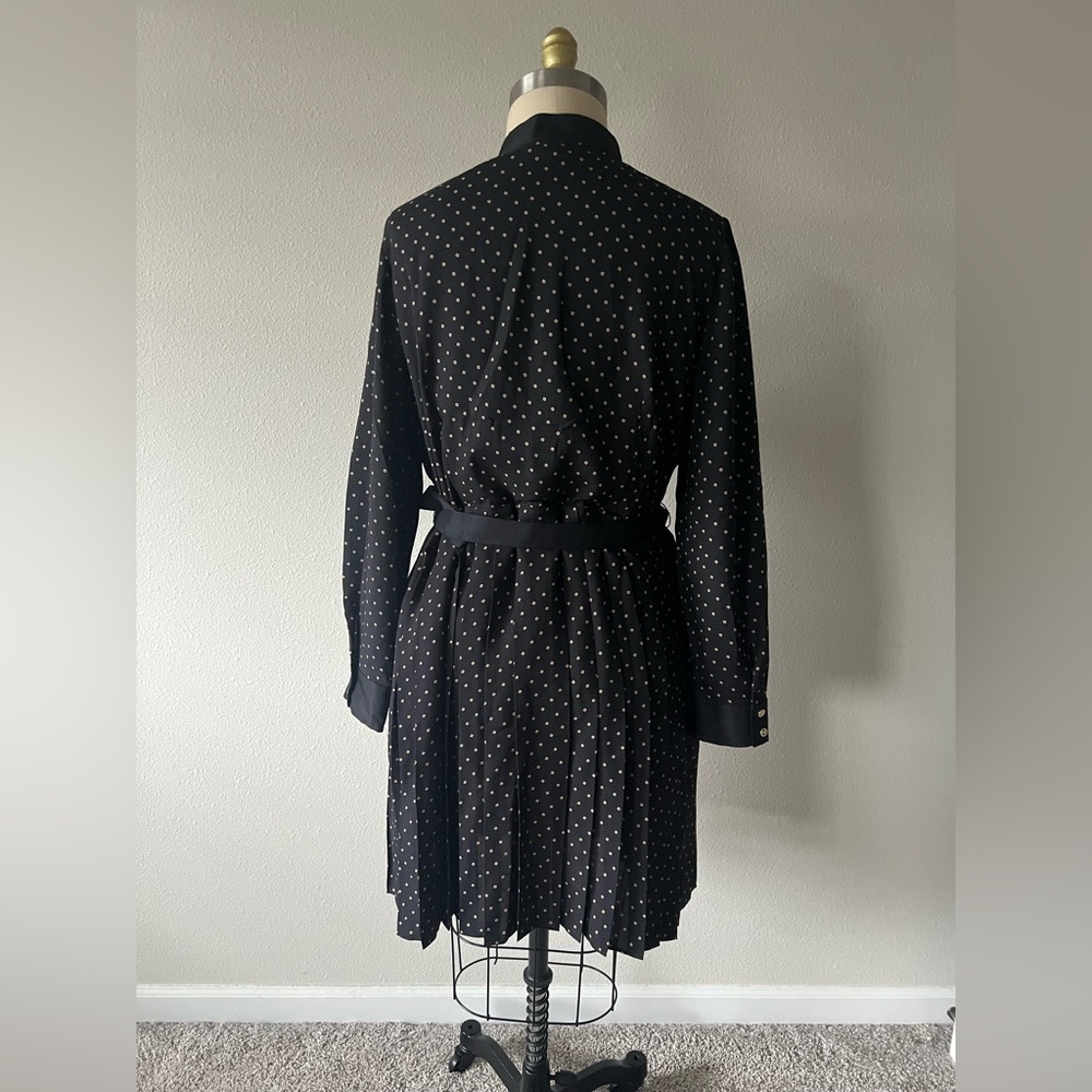 Ann Taylor Black and White Polka Dot Long Sleeve Dress - Picture 10 of 14